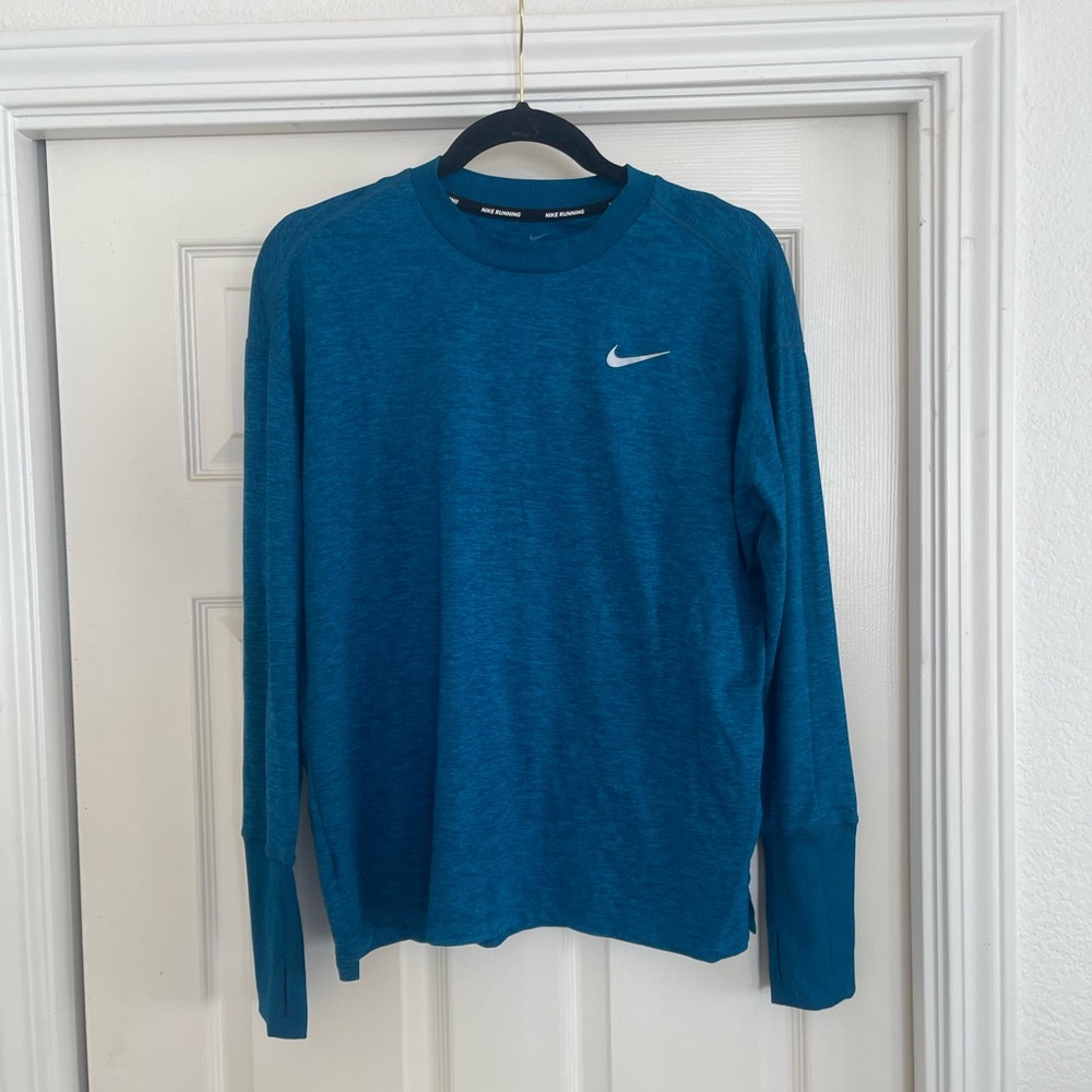 Nike Women’s Dri-fit Running Long Sleeve medium teal/blue